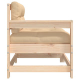 Garden Chairs with Cushions 2 pcs Solid Wood Pine 825590