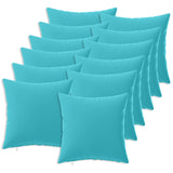 Cushion with Pillow HEERLEN 12 pcs Turquoise Polyester 926679