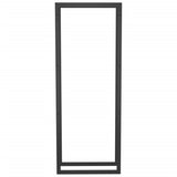 Firewood Rack Matt Black 50x28x132 cm Steel 350306