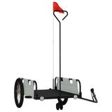 Bike Trailer Grey and Black Oxford Fabric and Iron 94196