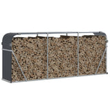 Log Holder Anthracite 234x45x100 cm Galvanised Steel 364565