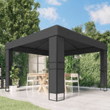 Gazebo with Double Roof 3x3 m Anthracite 47952