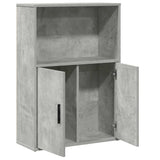 Bookcase Concrete Grey 60x24x85 cm Engineered Wood 860412