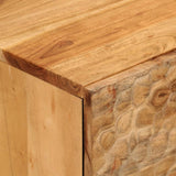 Side Cabinet 80x33x75 cm Solid Wood Acacia 356882