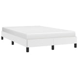 Bed Frame without Mattress White 120x190 cm Small Double Faux Leather 379497
