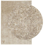 Rug ISTAN High Pile Shiny Look Beige 140x200 cm 375653