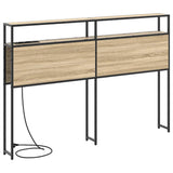 Storage Headboard with Shelf Sonoma oak 120 cm Engineered wood 859741