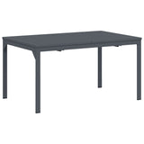 Garden Dining Set 9 pcs Anthracite Steel 3378834