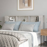 Headboard Cabinet Concrete Grey Engineered Wood Large 811947