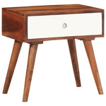 ZNTS Side Table 45x30x45 cm Solid Wood Acacia 4102371