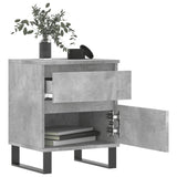 Bedside Cabinets 2 pcs Concrete Grey 40x35x50 cm Engineered Wood 830693