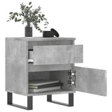 Bedside Cabinets 2 pcs Concrete Grey 40x35x50cm Engineered Wood 830693