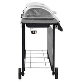 Gas BBQ Grill with 6 Burners Black and Silver 48553