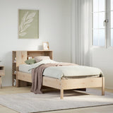 Bookcase Bed without Mattress 75x190 cm Small Single Solid Wood Pine 3322855