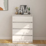 Side Cabinet White 60x36x84 cm Solid Pinewood 808104