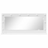 Vanity Mirror White 100 x 45 x 18 cm Glass and Engineered wood 868325