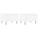 Coffee Tables 2 pcs White 50x46x35 cm Engineered Wood 830861