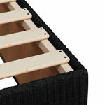 Bed Frame without Mattress Black Single Fabric 3285073