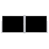 Retractable Side Awning Black 140x1000 cm 48484