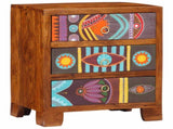 Sideboard Multicolour 50x35x60 Solid Wood Acacia 4016501