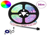 LED Strip 12 pcs Black and Transparent 3000 mm 3429089