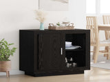 Sideboard Black Oak 80 x 40 x 75 cm Engineered Wood 880536