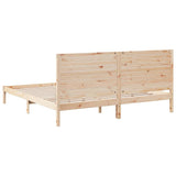 Extra Long Bed Frame without Mattress 180x210 cm Solid Wood 3309303