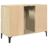 Sink Cabinet Sonoma Oak 80x33x60 cm Engineered Wood 849666