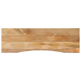 Desk Top with Curve 160x50x2.5 cm Solid Wood Rough Mango 370198