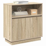 LED Sideboard Sonoma Oak 71 x 34.5 x 75 cm Engineered Wood 869652