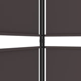 6-Panel Room Divider Brown 300x200 cm Fabric 350239