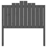 Bed Headboard Grey Solid pine wood 106 cm x 4 cm x 110 cm 818457