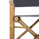Folding Director's Chair 2 pcs Natural Bamboo 42028053