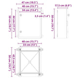 Control Cabinet Grey 47 x 17.5 x 50 cm ABS Plastic 4106500
