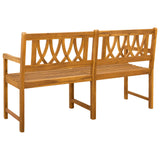 Outdoor Bench Natural 150 x 55.5 x 90 cm Solid Acacia Wood 42028083