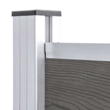 Fence Panel WPC 95x186 cm Grey 148978