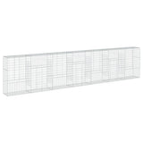 Gabion Basket with Cover 700x50x150 cm Galvanised Iron 3295160