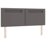LED Headboard Grey 160 cm Faux Leather 42007307