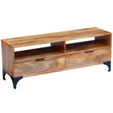 TV Stand Mango Wood 120x35x45 cm 243340