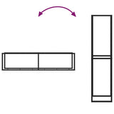 Firewood Rack Black 50x30x209 cm Steel 4018468
