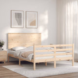 Bed Frame without Mattress 140x190 cm Solid Wood 3195201