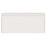 TV Cabinets 2 pcs White Solid Wood Pine 3100110