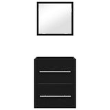 Bathroom Furniture Set with Drawer Black 41 x 38.5 x 48 cm 875694