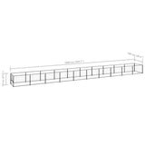 Dog Kennel Black 10 m Steel 3082100