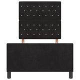 ZNTS Bed Frame Black 90x190 cm Velvet 3344845