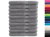 Premium Towels "SOLUND" 10 pcs Grey 100x200 cm 600 gsm 137319