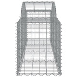 Arched Gabion Baskets 10 pcs 200x50x60/80 cm Galvanised Iron 3146286