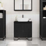 Bathroom Sink Cabinet Black Oak 60 x 35 x 60 cm Engineered wood 869179