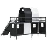 Kids'Loft Bed Frame Black 90 x 190 cm Metal 42020831