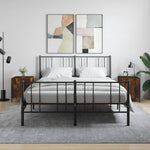 ZNTS Bedside Cabinets 2 pcs Smoked Oak 40x40x50 cm Engineered Wood 827575